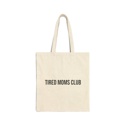 Tired Moms Club Tote Bag | Cotton Canvas Mom Life Grocery Market Bag - Babytopia32