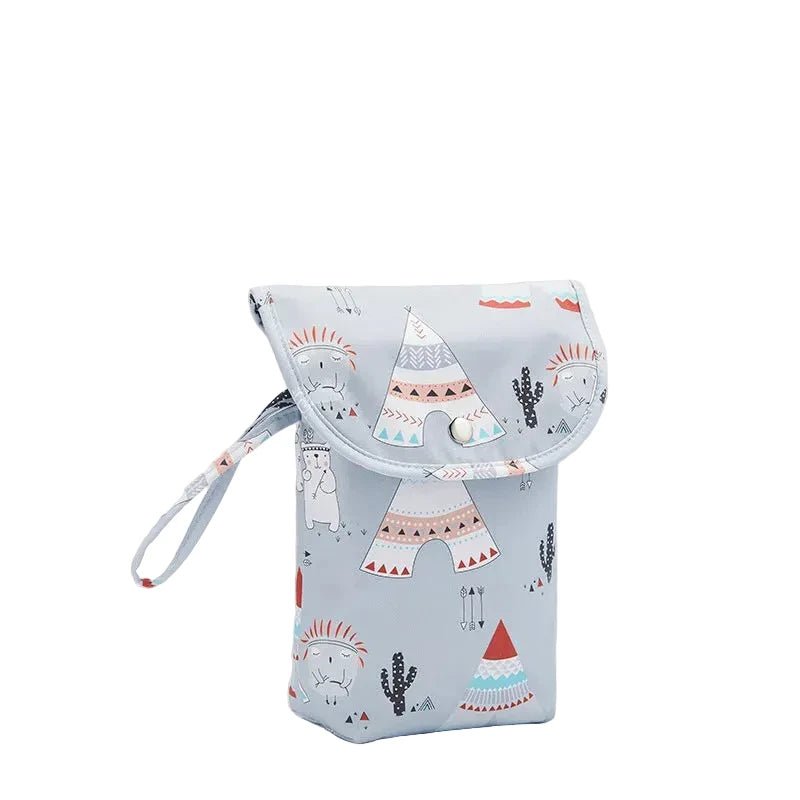 Waterproof Wet Dry Diaper Bag Organizer Insert — Nappy Storage Pouch for Stroller, Travel & Tote - Babytopia32