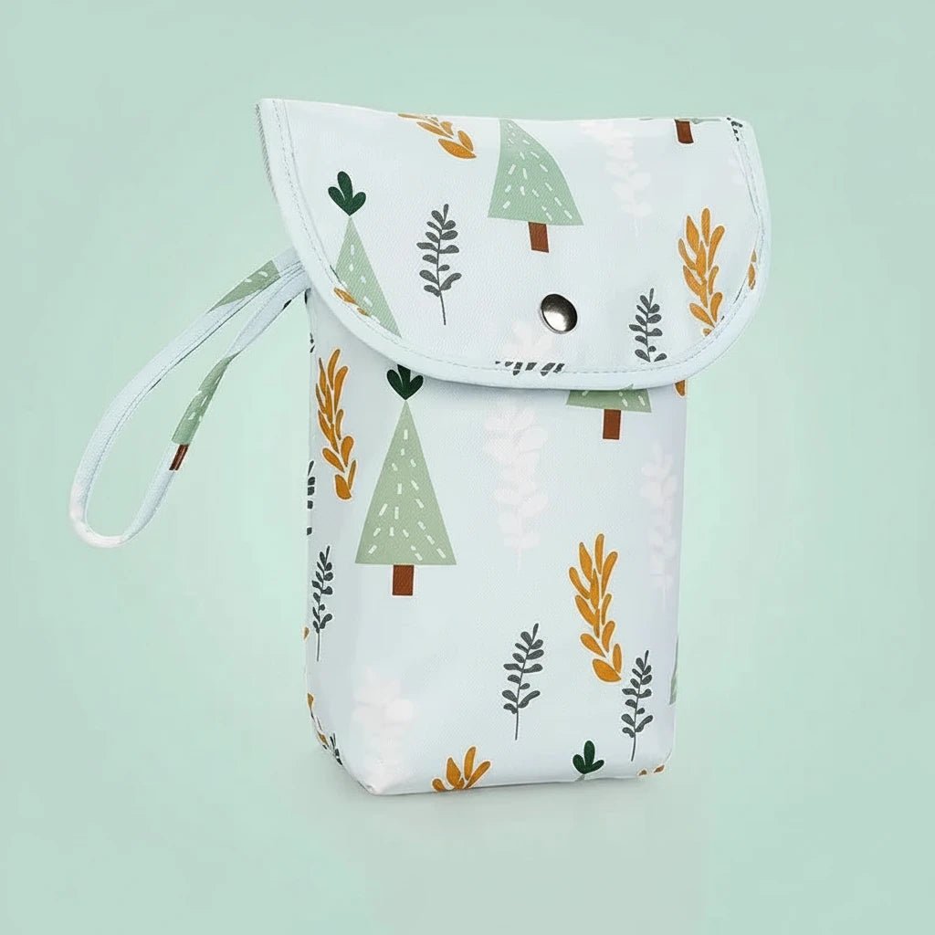 Waterproof Wet Dry Diaper Bag Organizer Insert — Nappy Storage Pouch for Stroller, Travel & Tote - Babytopia32