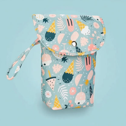 Waterproof Wet Dry Diaper Bag Organizer Insert — Nappy Storage Pouch for Stroller, Travel & Tote - Babytopia32