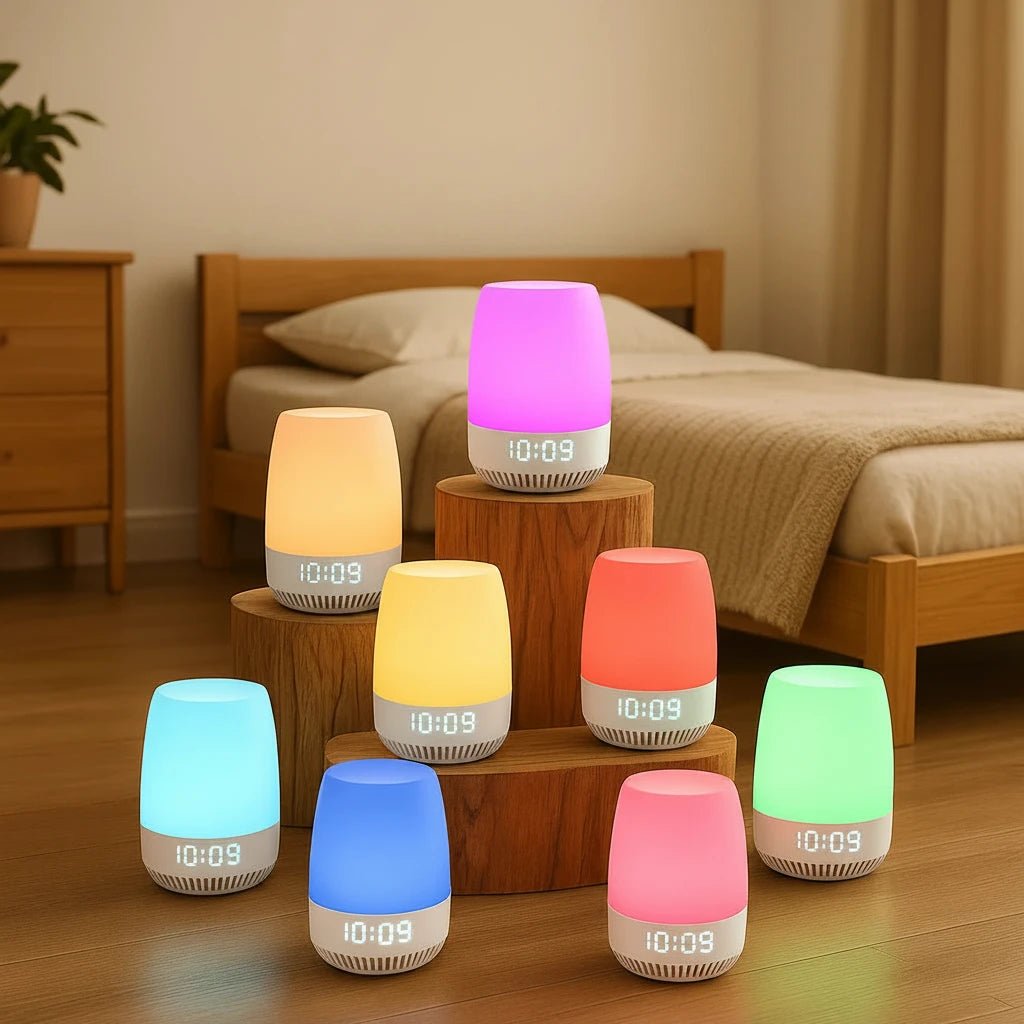 White Noise Machine with Night Light — 19 Soothing Sounds, Portable Sleep Aid for Home & Travel - Babytopia32