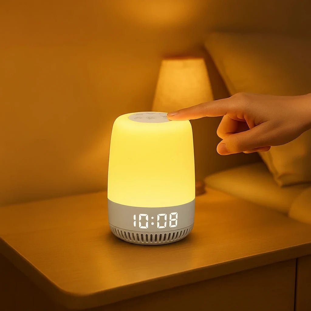 White Noise Machine with Night Light — 19 Soothing Sounds, Portable Sleep Aid for Home & Travel - Babytopia32